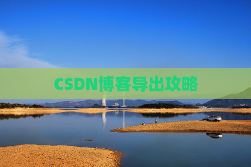 CSDN博客导出攻略